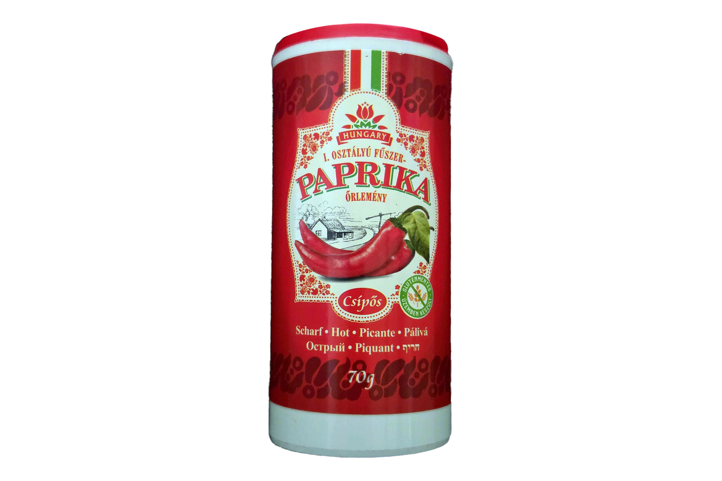 Chili-Trade Hot Hungarian Ground Paprika Decorative Shaker 70 g