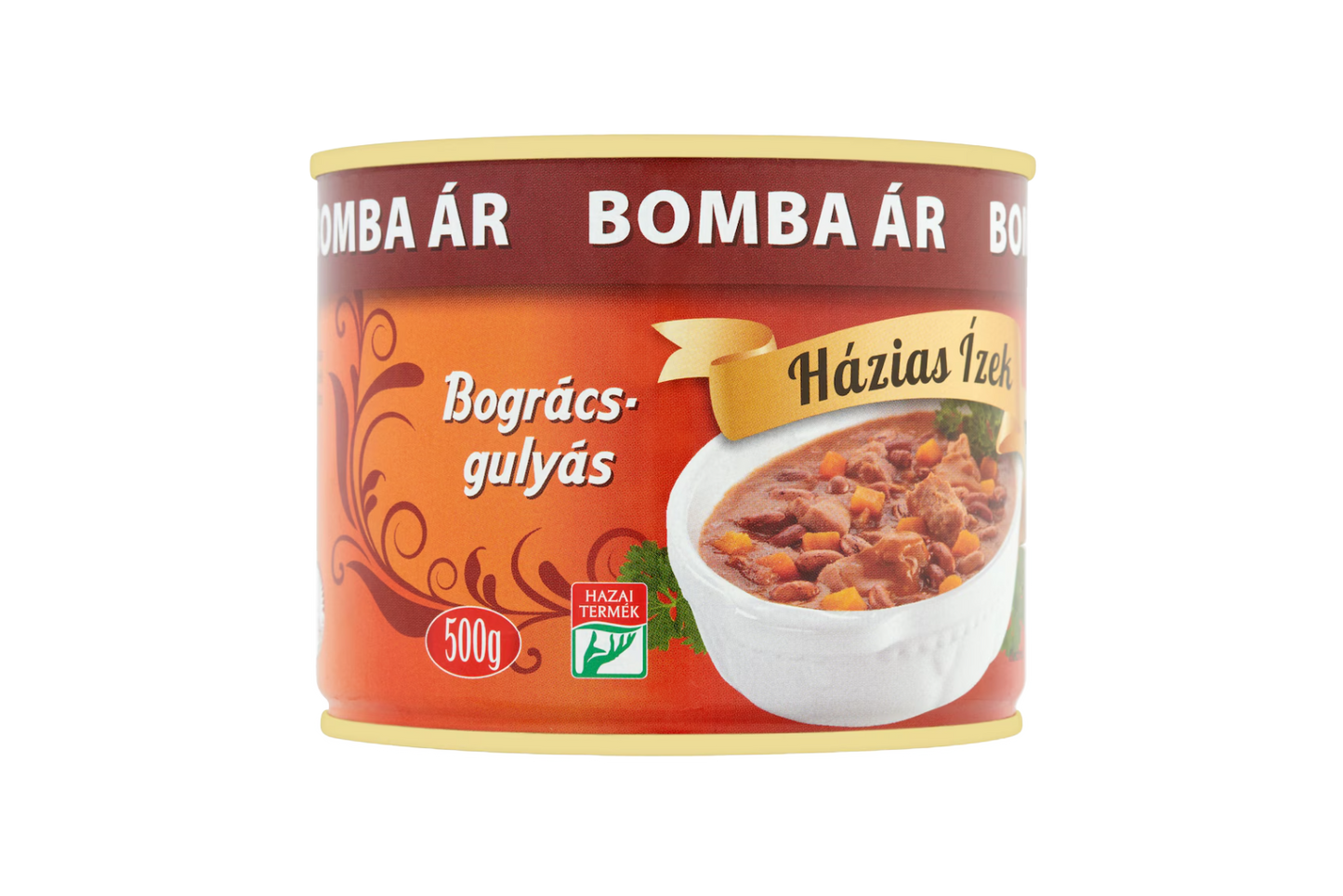 Hazias Izek cauldron goulash 500g – hearty Hungarian beef stew in tin