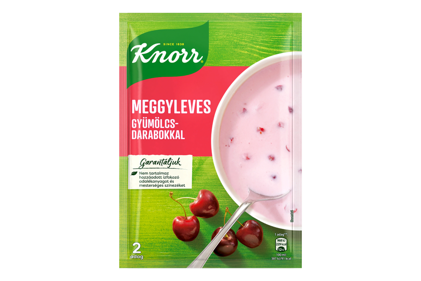 Knorr cherry soup 56g – instant fruit soup with real cherry pieces
