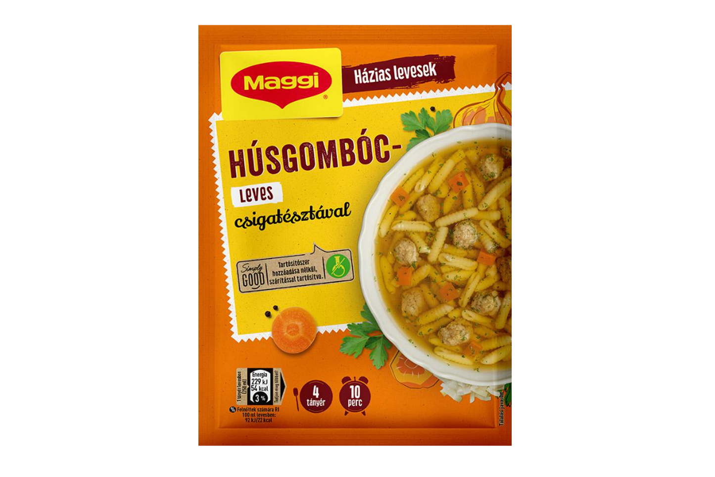 Instant meatball soup