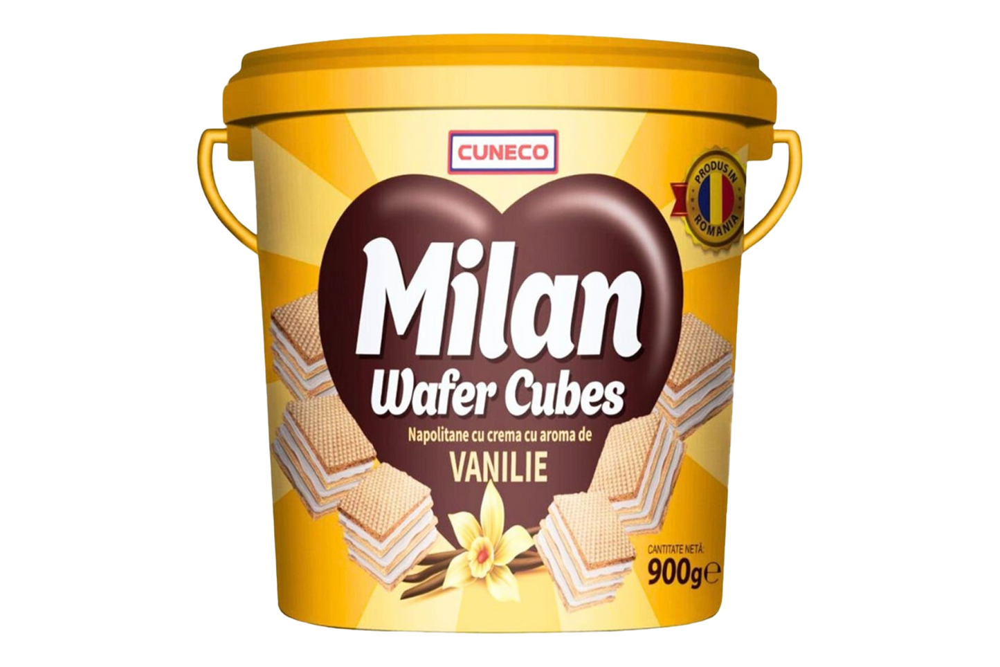 MILAN vanilla wafer cubes 900g – crispy layered snack with smooth vanilla cream