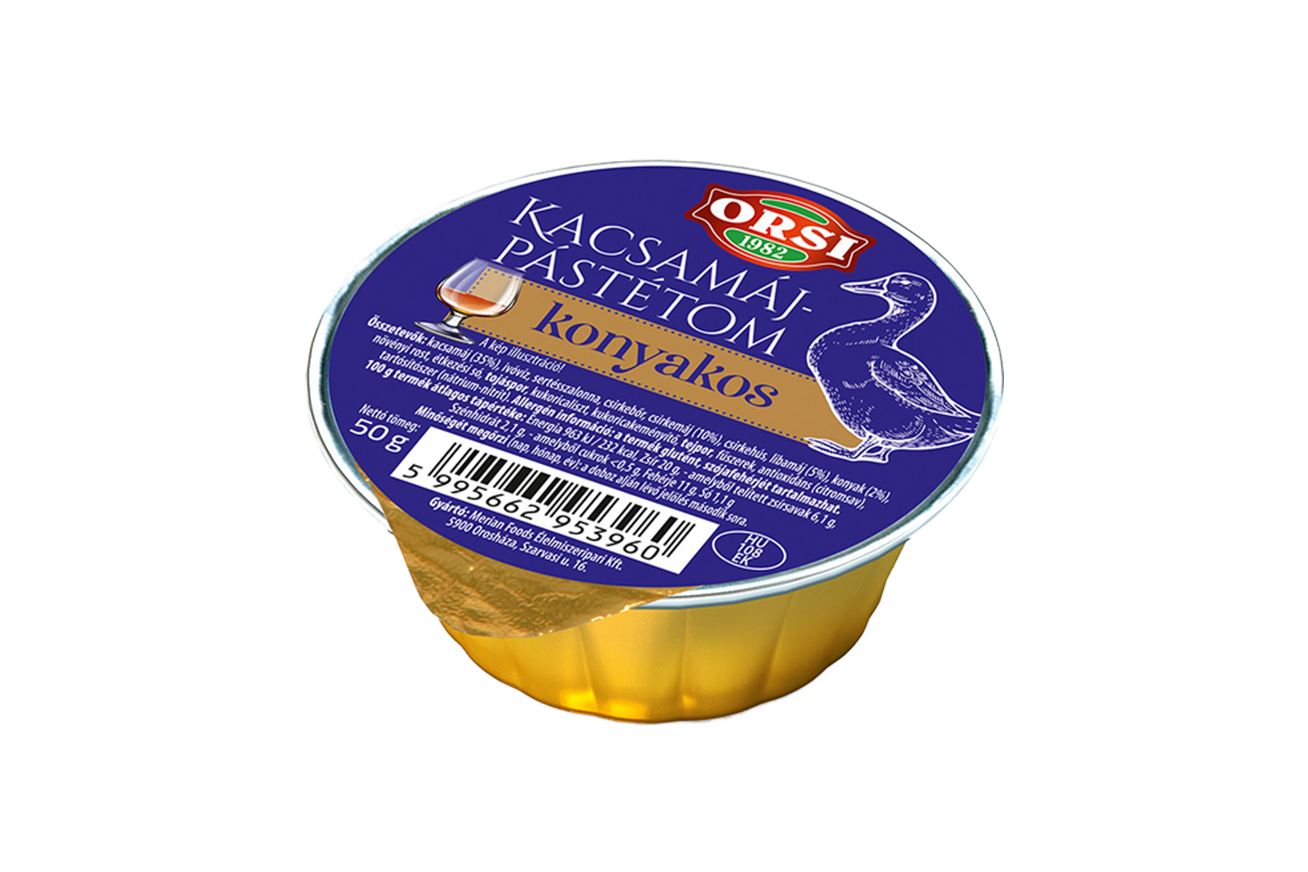 Duck liver pate with cognak