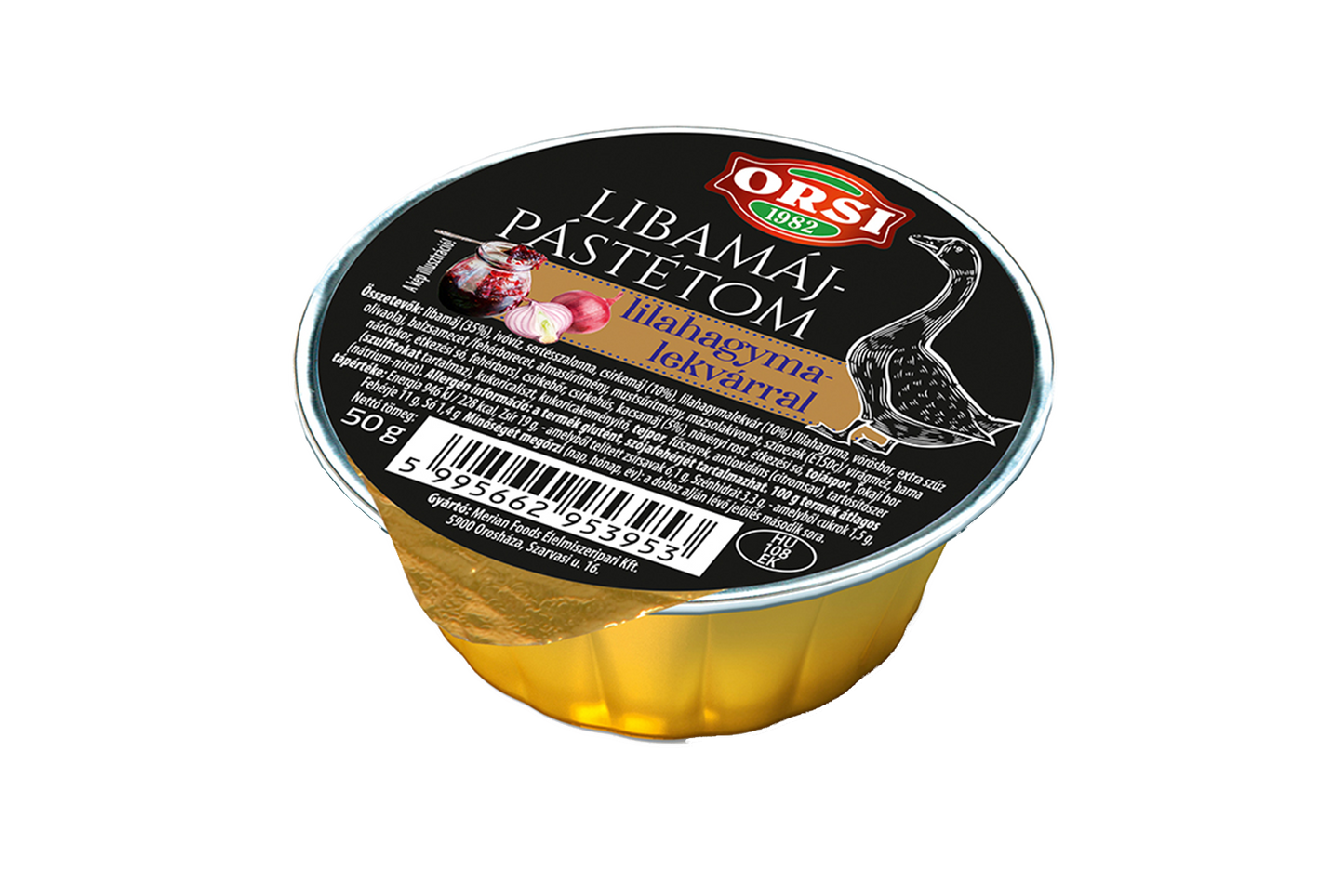 Goose liver pate with red onion chutney