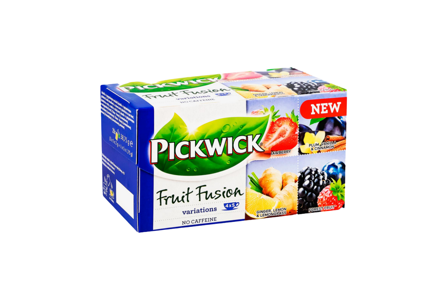 Pickwick Fruit Fusion Tea Assorted Flavours Caffeine-Free 20 Bags 38g