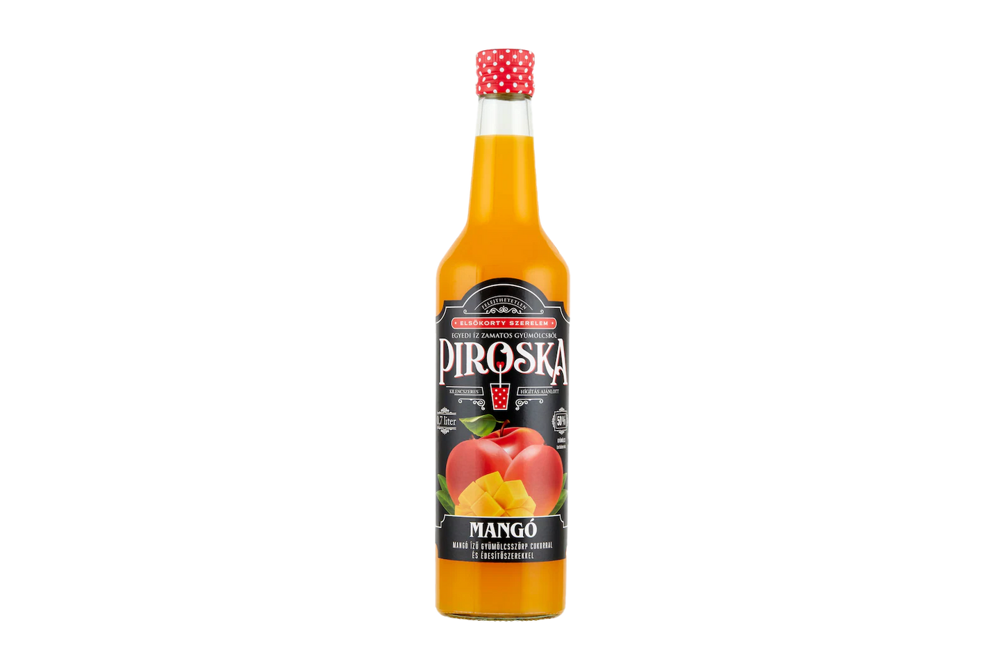 Piroska sour cherry cordial 700ml – tangy cherry syrup for mixing