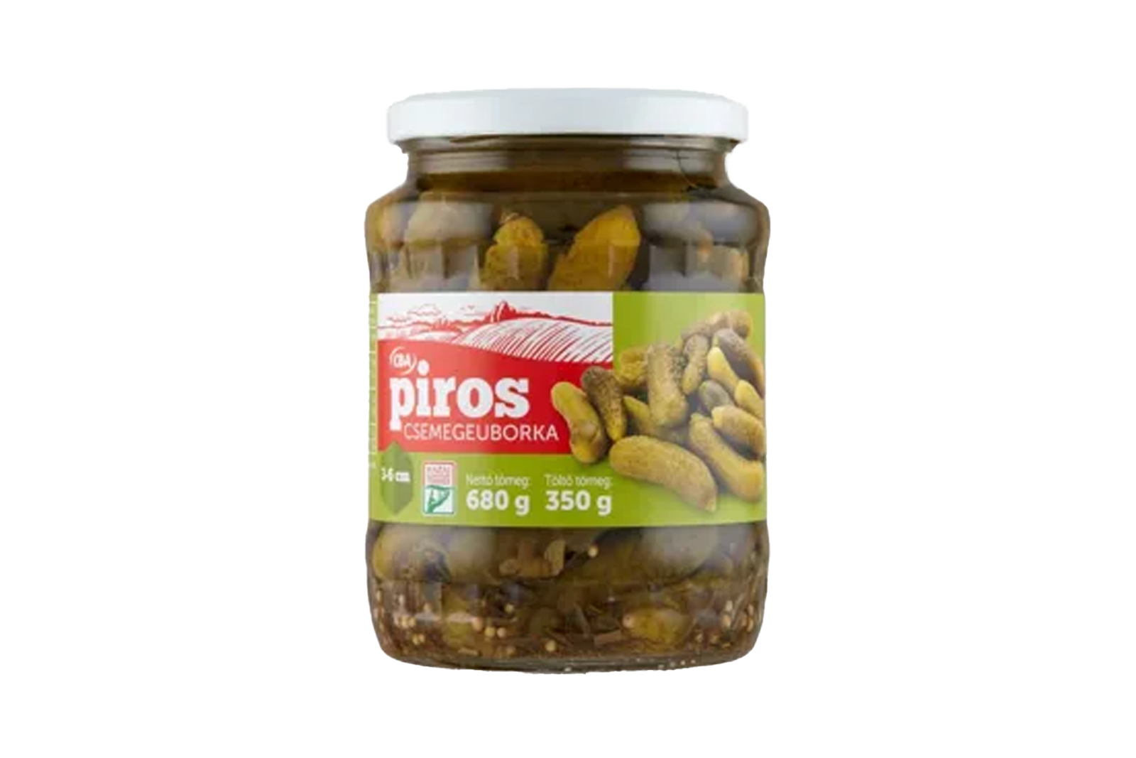 CBA Pickled Gherkins 3-6cm 680g/350g