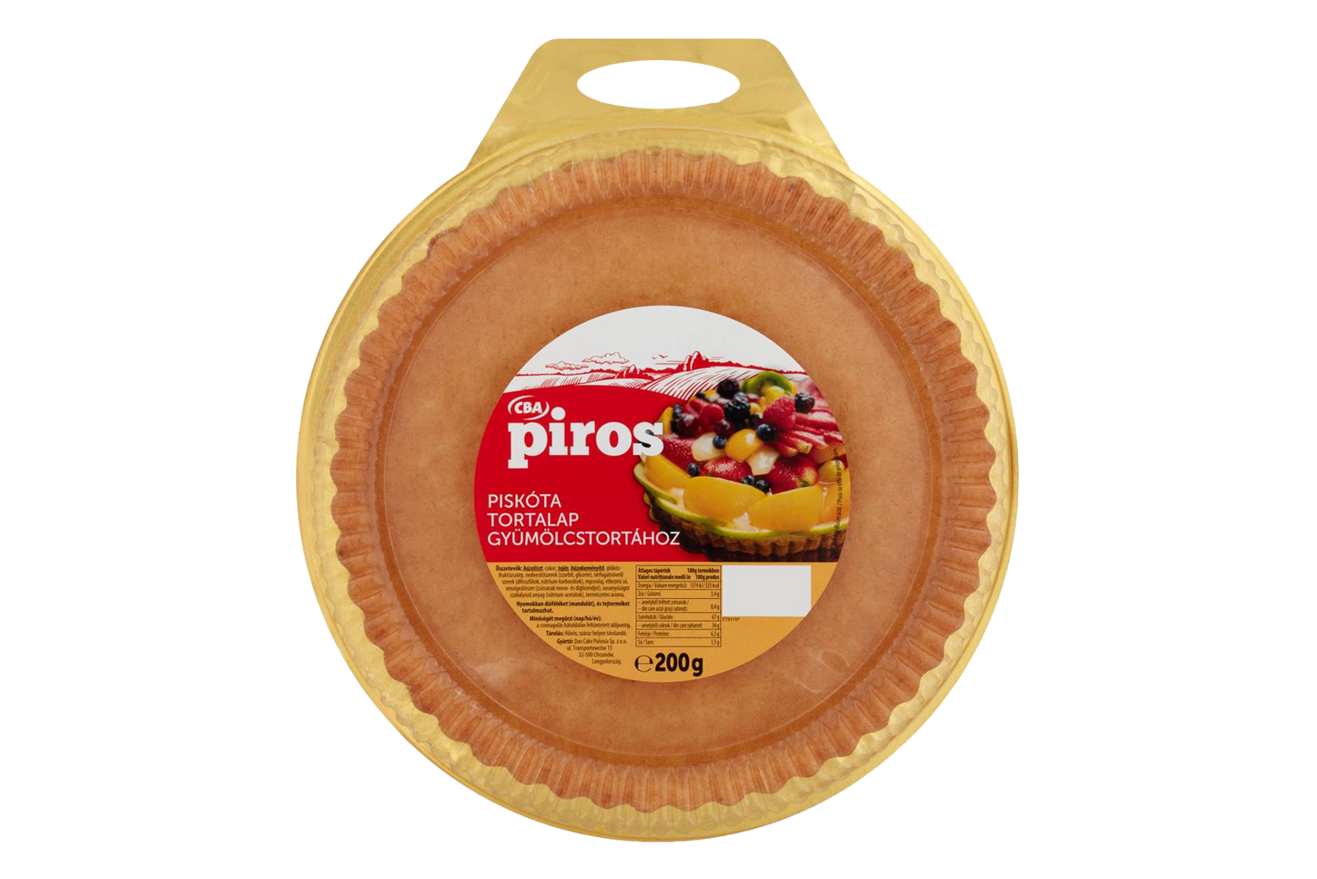 CBA Sponge Base for Fruit Tart (Appox. 24cm Diameter) 200g