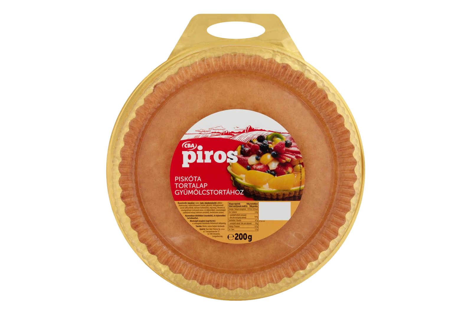 CBA Sponge Base for Fruit Tart (Appox. 24cm Diameter) 200g