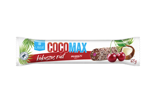 Cocomax Cherry Flavoured Cacao and Coconut Bar 65g