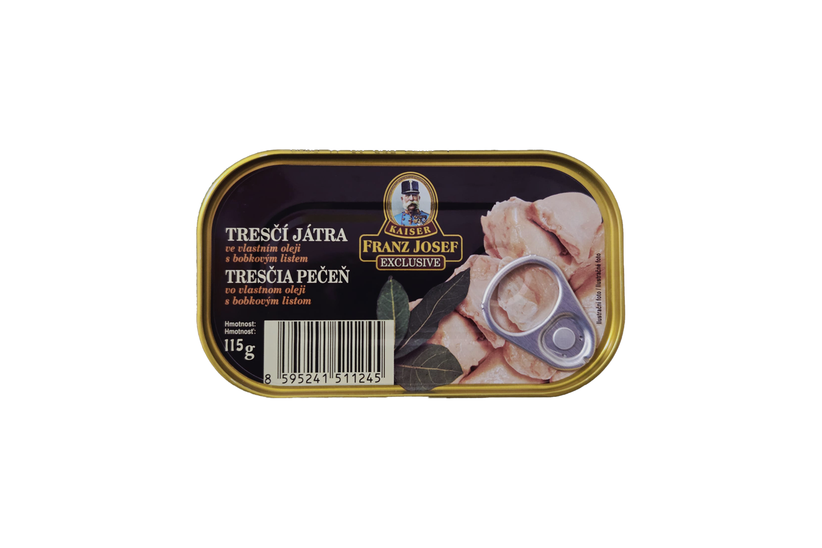 Franz Josef Kaiser Exclusive Icelandic Cod Liver in Own Oil with Bay Leaf 115g