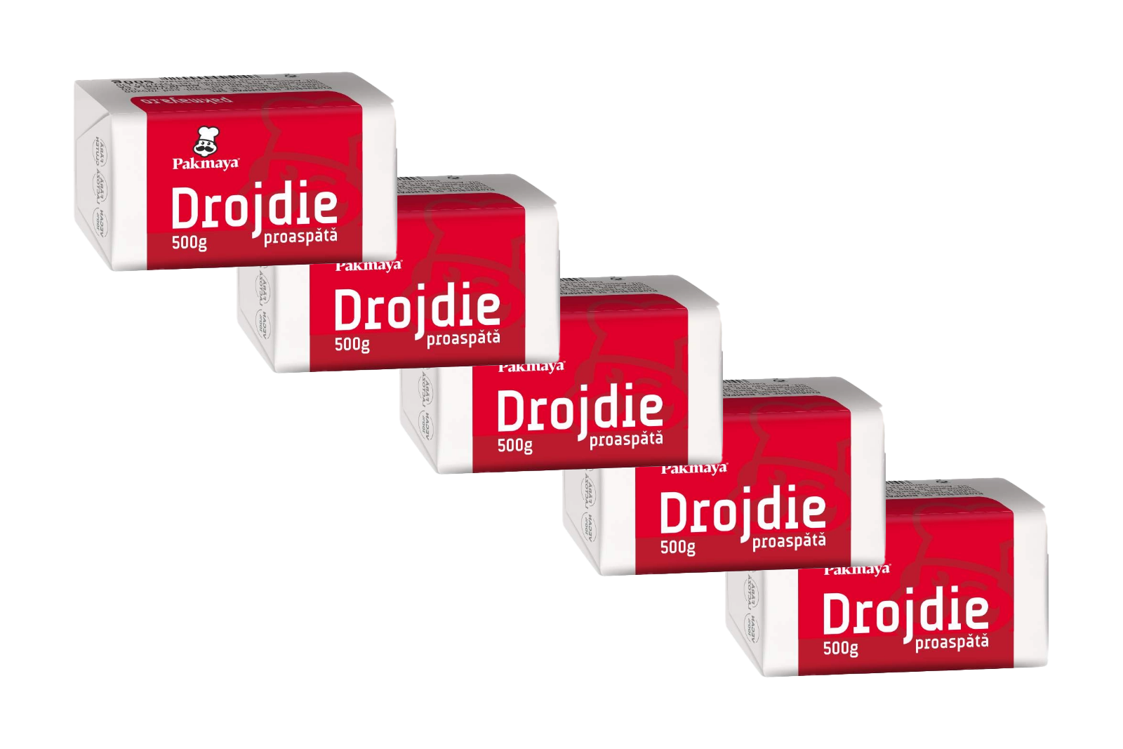 Pakmaya Fresh Baker`s Yeast (Chilled Fresh Product) 5x 50g