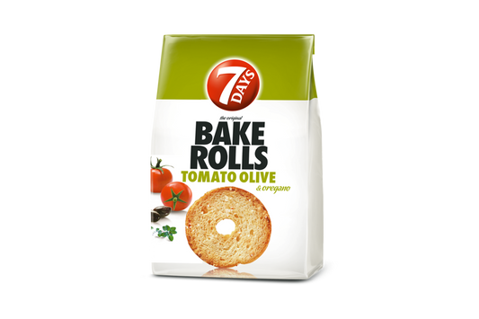 Double baked rolls with olives and oregano flavour
