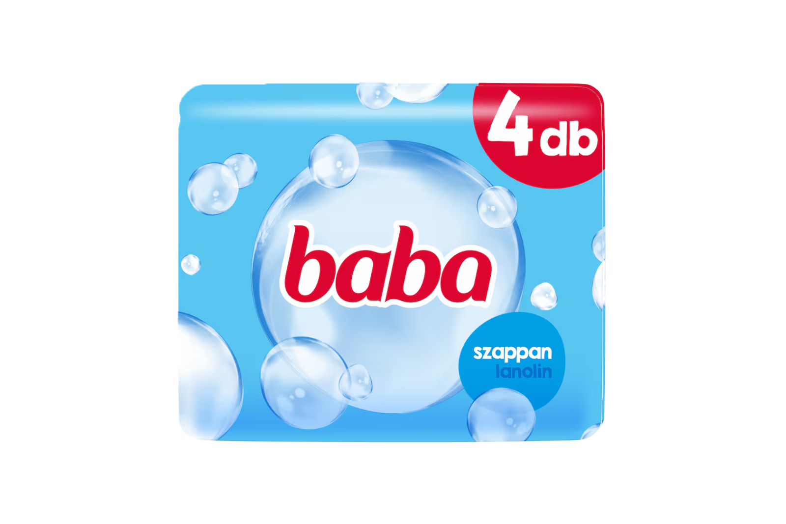 Baba lanolin soap 4x90g – moisturizing Hungarian soap with skin-softening lanolin