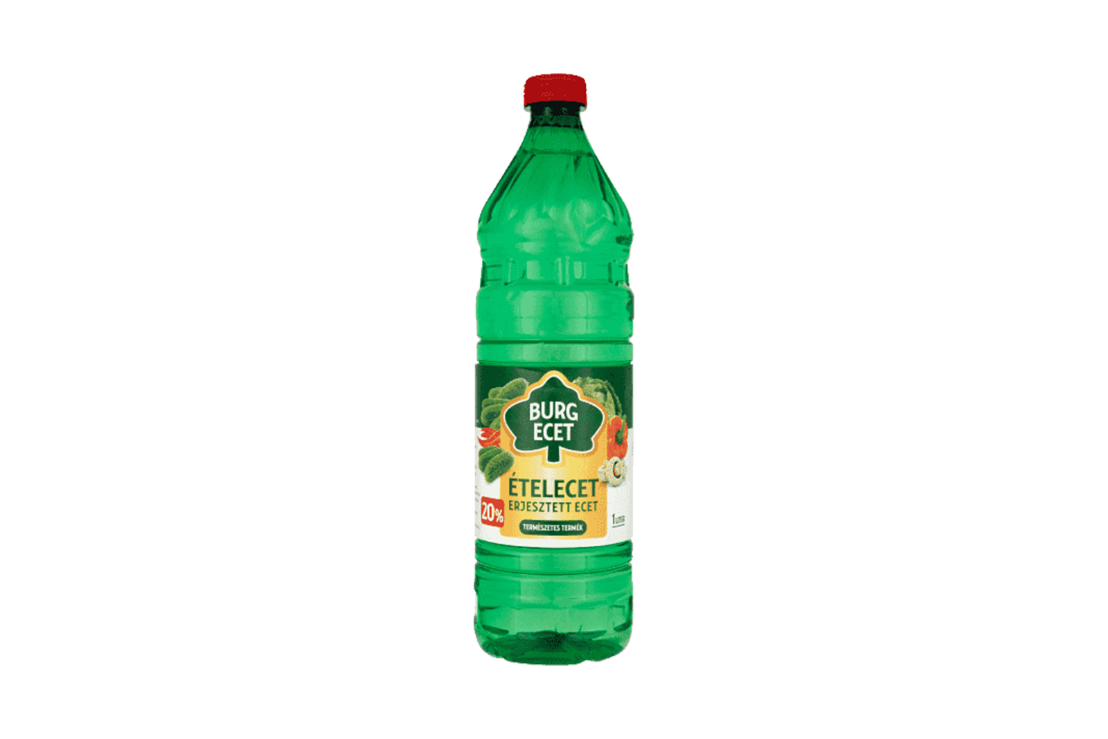 Burg white vinegar 20% 1L – strong distilled vinegar for cleaning and pickling