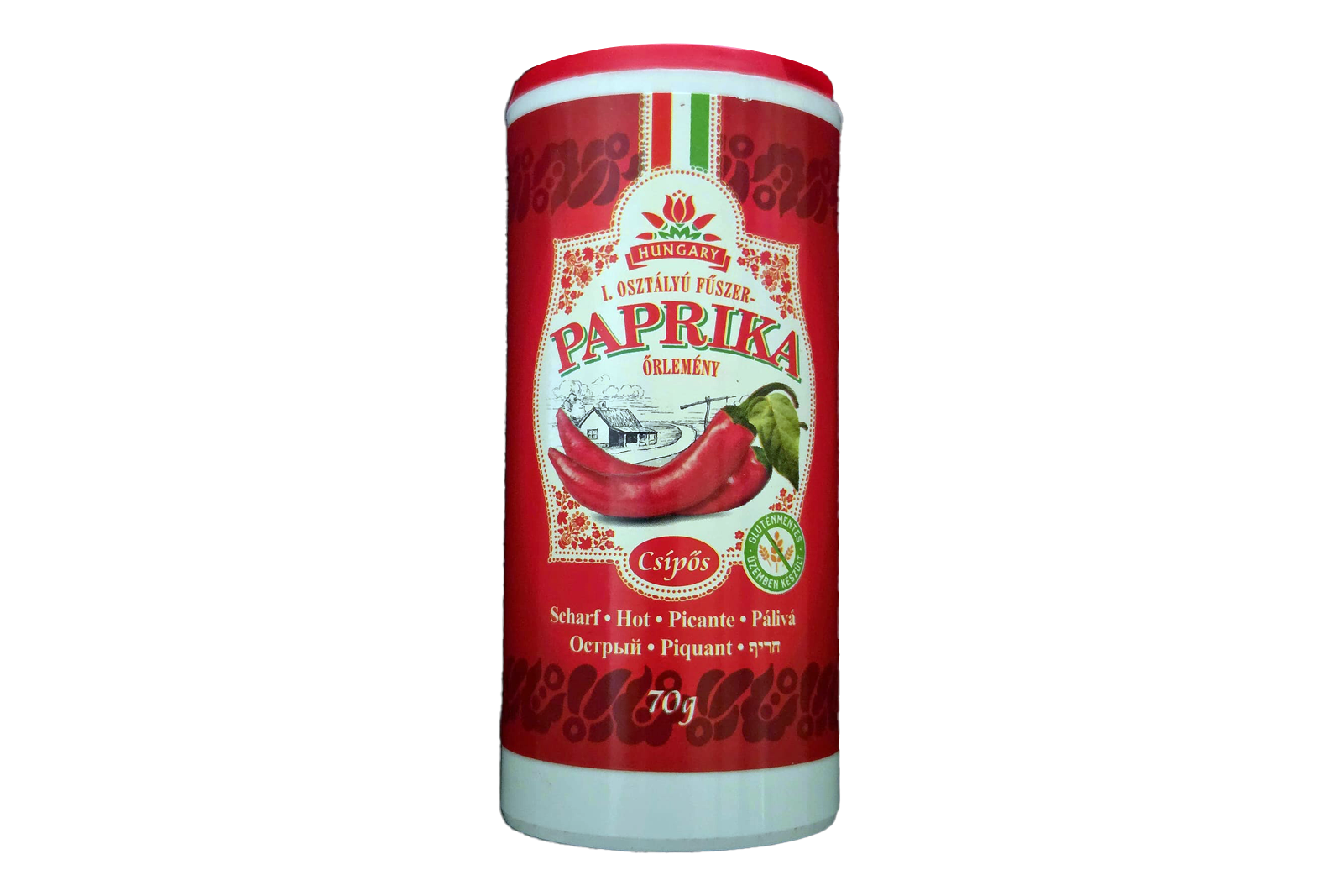 Chili-Trade Hot Hungarian Ground Paprika Decorative Shaker 70g