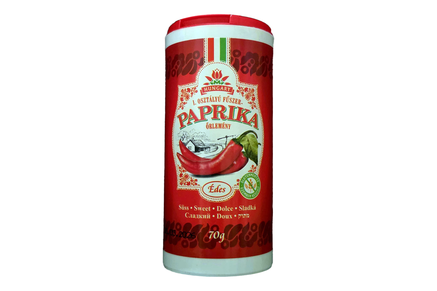 Chili-Trade mild paprika shaker 70g – decorative tin with mild ground Hungarian paprika