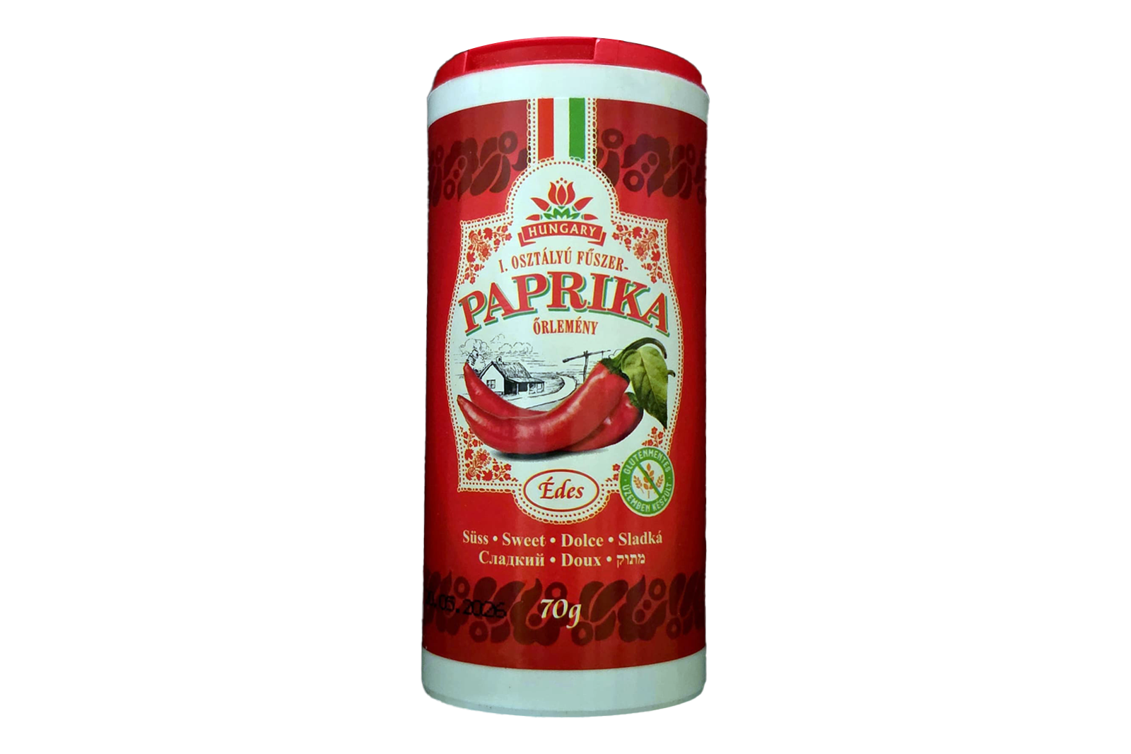 Chili-Trade mild paprika shaker 70g – decorative tin with mild ground Hungarian paprika