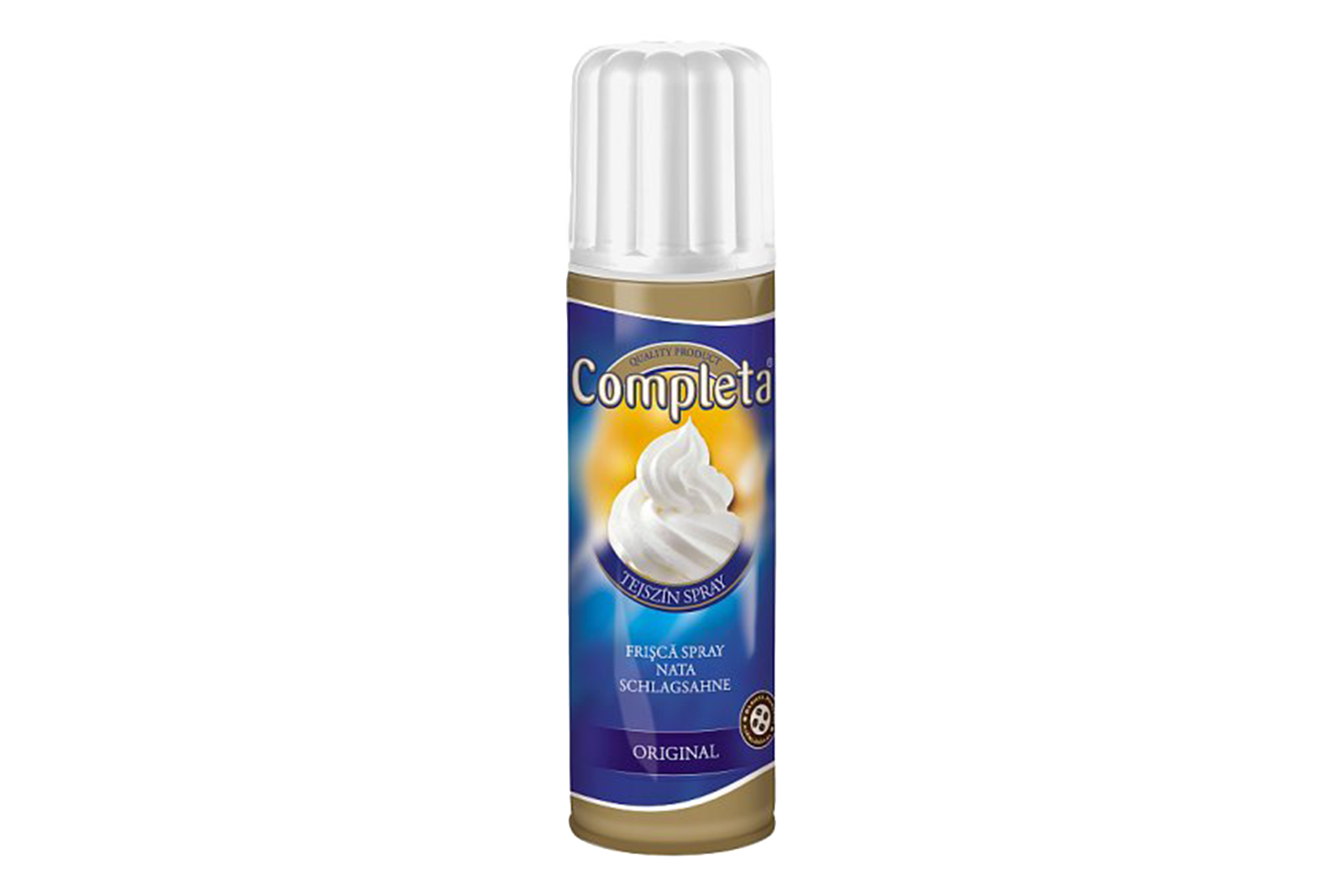 Completa whipped cream 250ml – ready-to-use sweet whipped topping in spray can