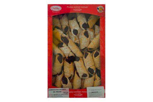 De la Neamu plum jam rolls 700g – traditional crescent pastries with plum jam