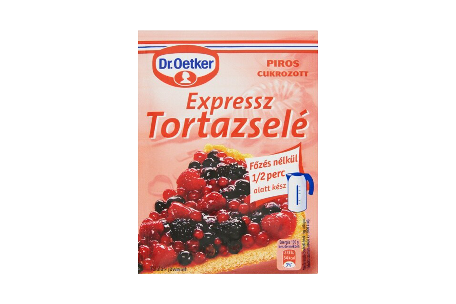 Dr. Oetker red Tort-Gelee 50g – reduced price, BB 31.10.2025 – berry glaze for cakes