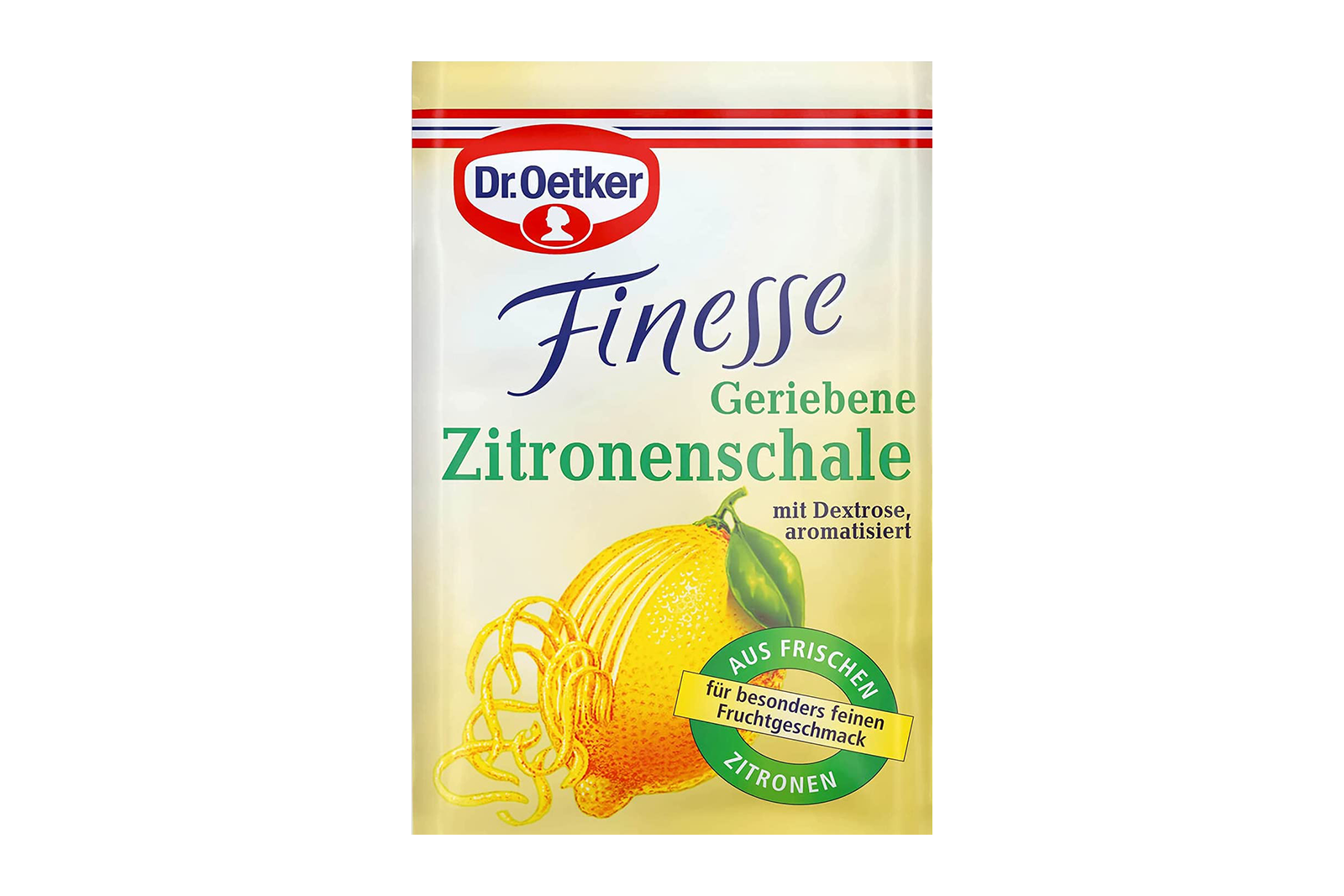 Dr. Oetker grated lemon peel 6g – dried lemon zest for baking and flavouring