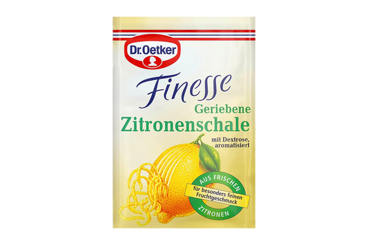 Dr. Oetker grated lemon peel 6g – dried lemon zest for baking and flavouring