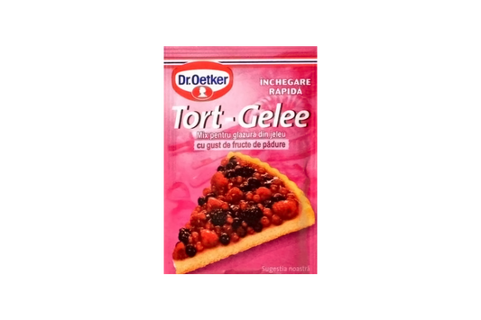 Dr. Oetker forest fruit glaze 8g – reduced price, BB 31.07.2025 – berry cake glaze
