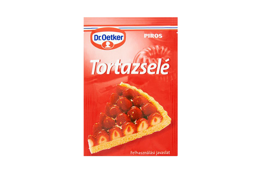 Dr. Oetker red Tort-Gelee 12g – Hungarian red glaze for fruit cakes