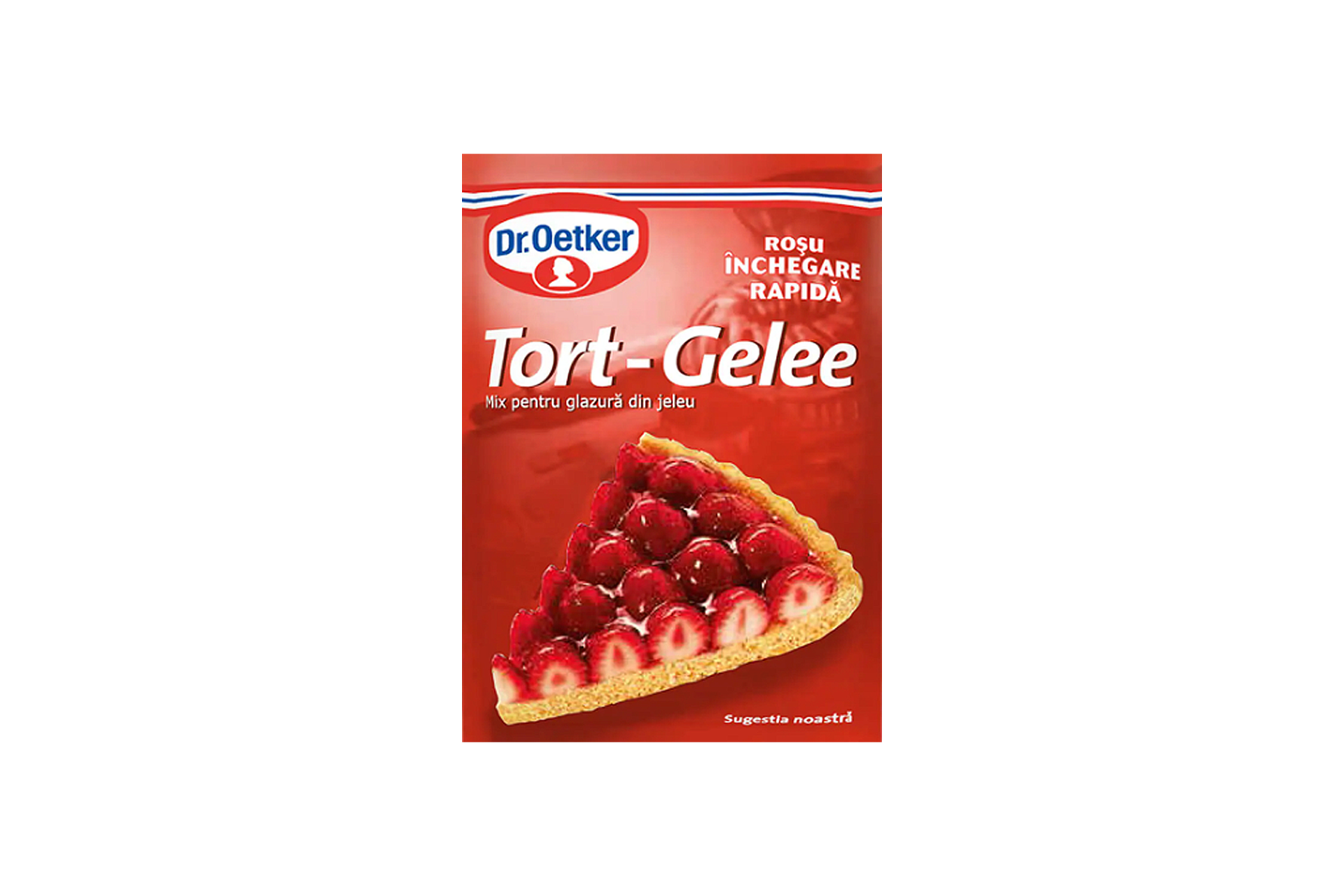 Dr. Oetker red Tort-Gelee 8g – Romanian red glaze for berry desserts