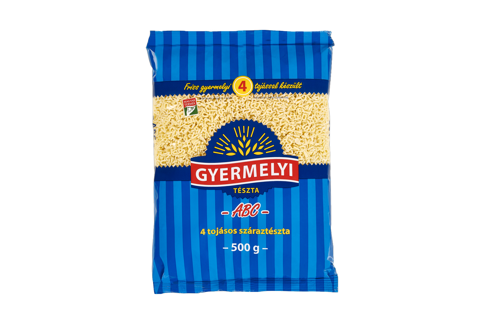 Gyermelyi ABC pasta 500g – 4-egg alphabet-shaped Hungarian pasta