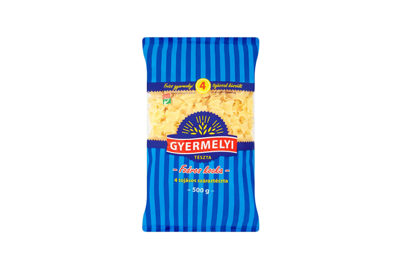 Ruffled squere pasta (Fodros kocka)