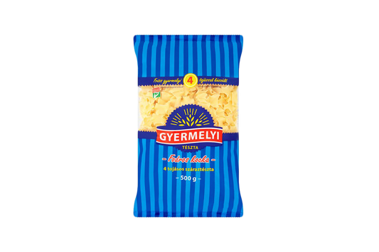 Ruffled squere pasta (Fodros kocka)