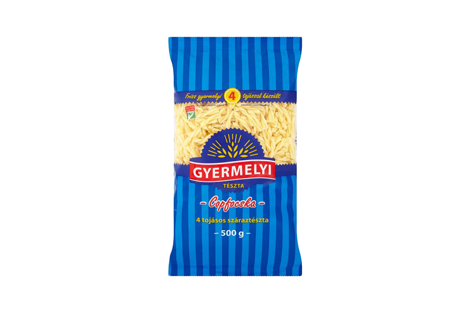 Gyermelyi gemelli pasta 500g – twisted Copfocska style egg pasta