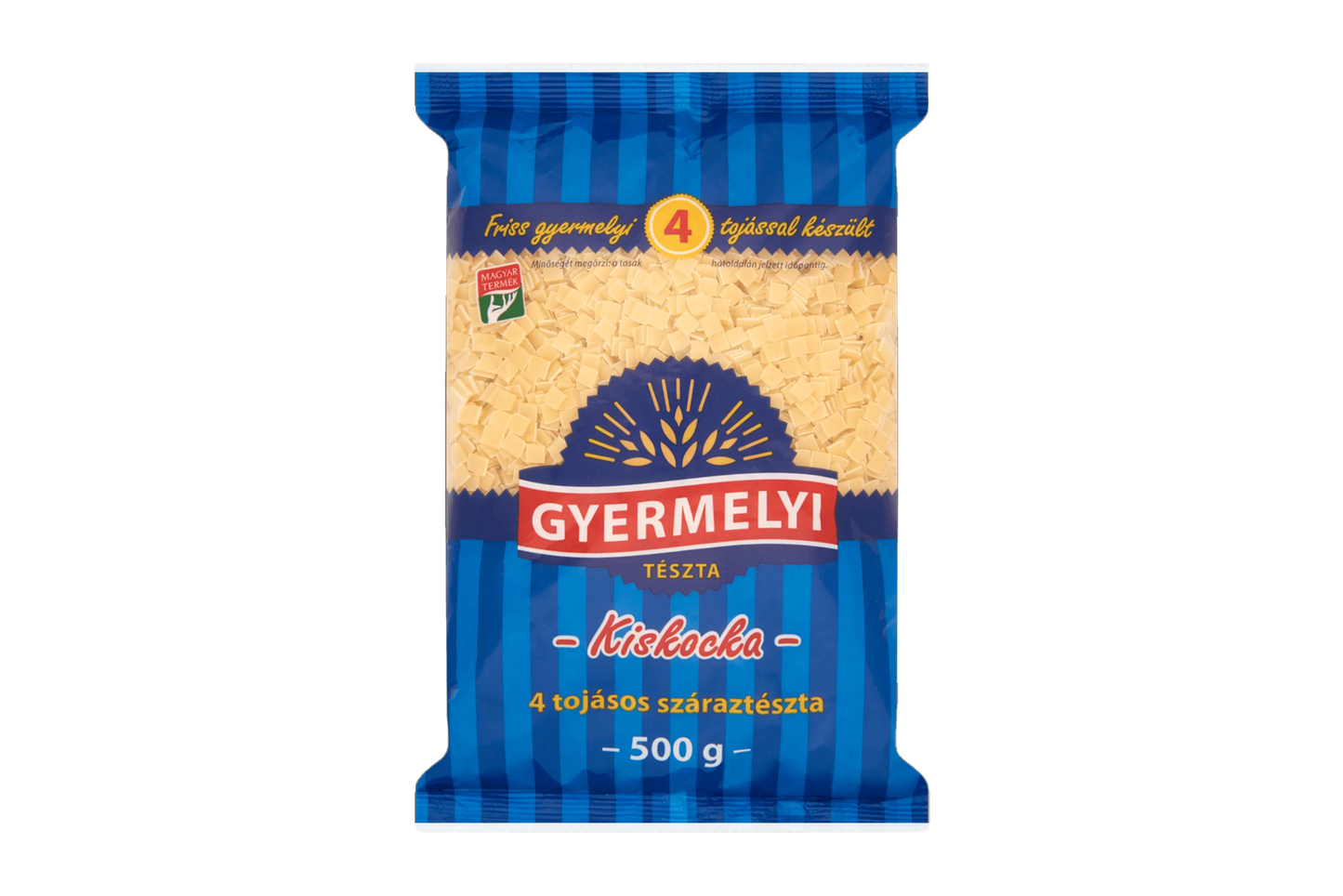 Gyermelyi mini square pasta 500g – Kiskocka shape for soups and stews
