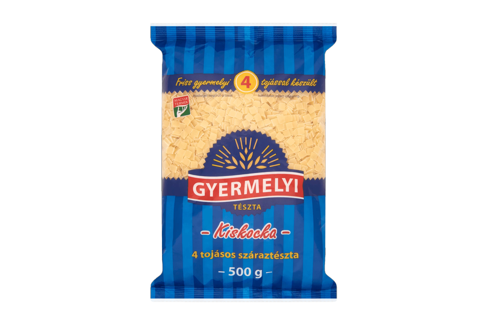 Gyermelyi mini square pasta 500g – Kiskocka shape for soups and stews