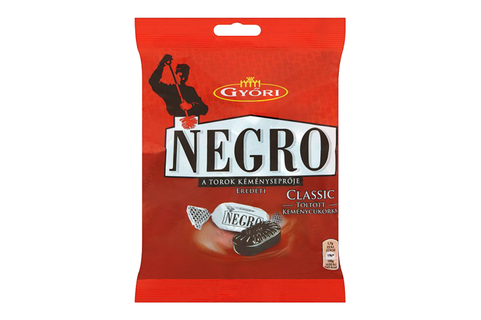 Gyori Edes Negro Classic Menthol Candy 79g