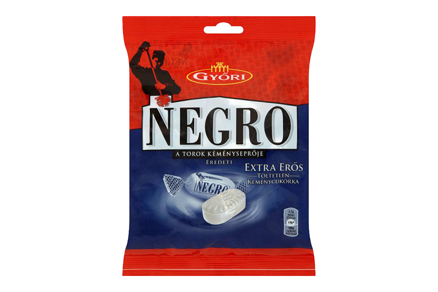 Gyori Negro extra strong candy 79g – intense ment