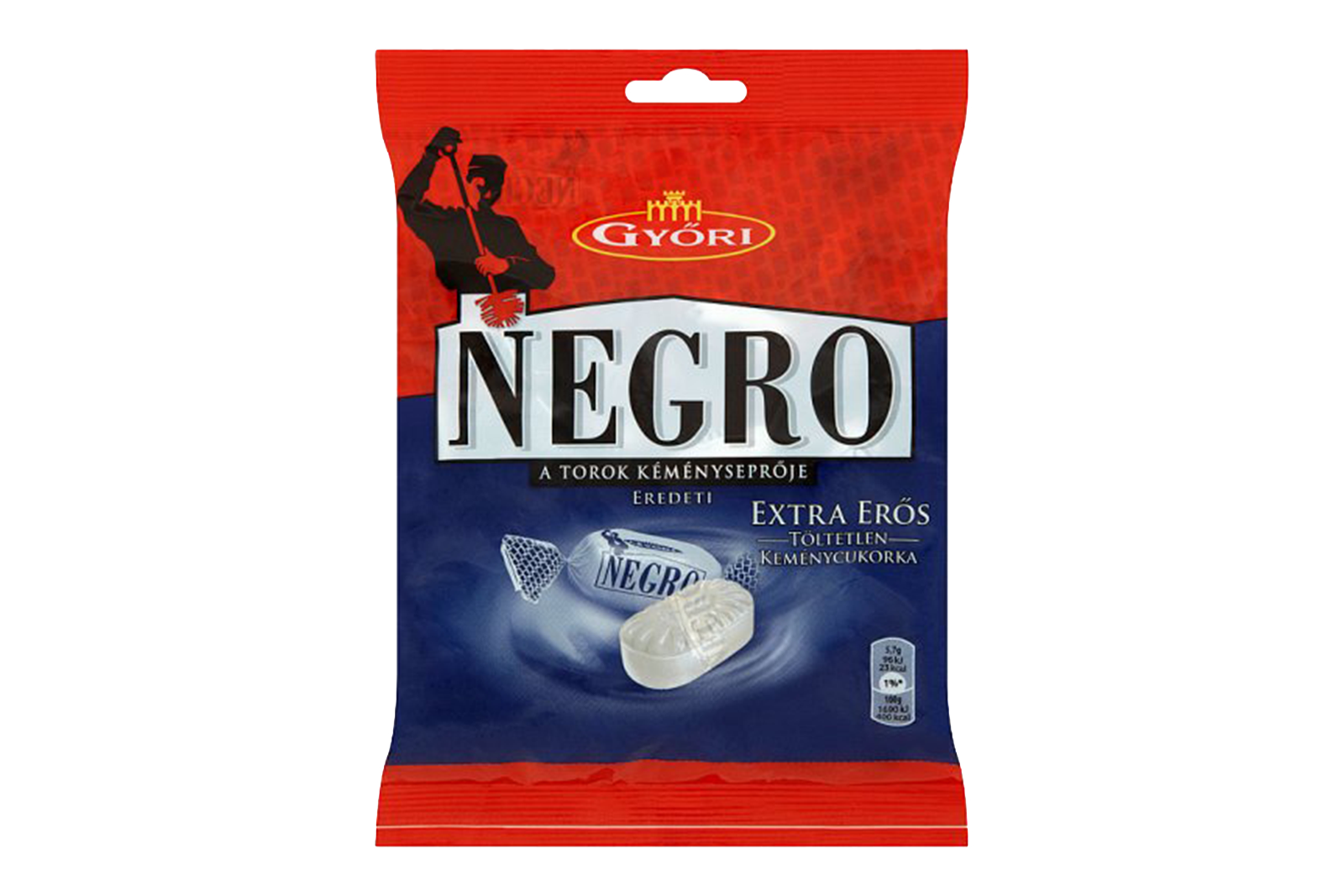 Gyori Negro extra strong candy 79g – intense ment