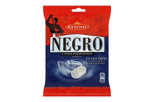 Gyori Negro extra strong candy 79g – intense ment
