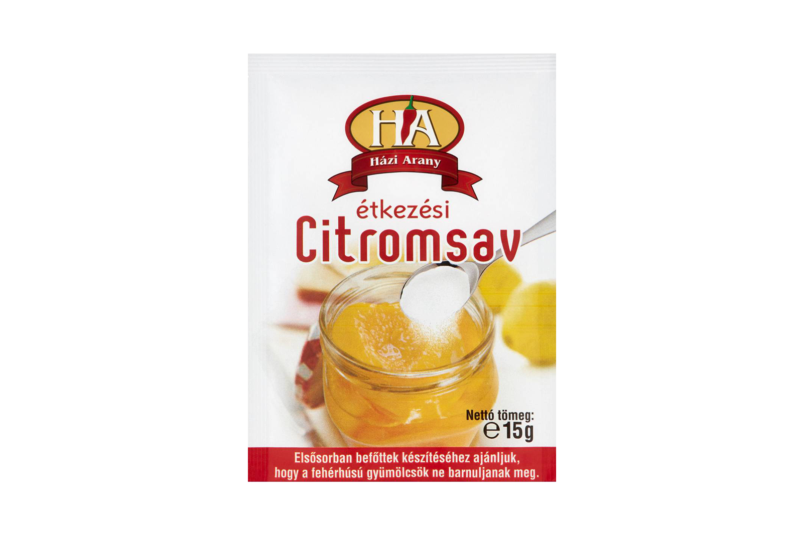 Hazi Arany citric acid 15g – food-grade acidifier for jam and pickling