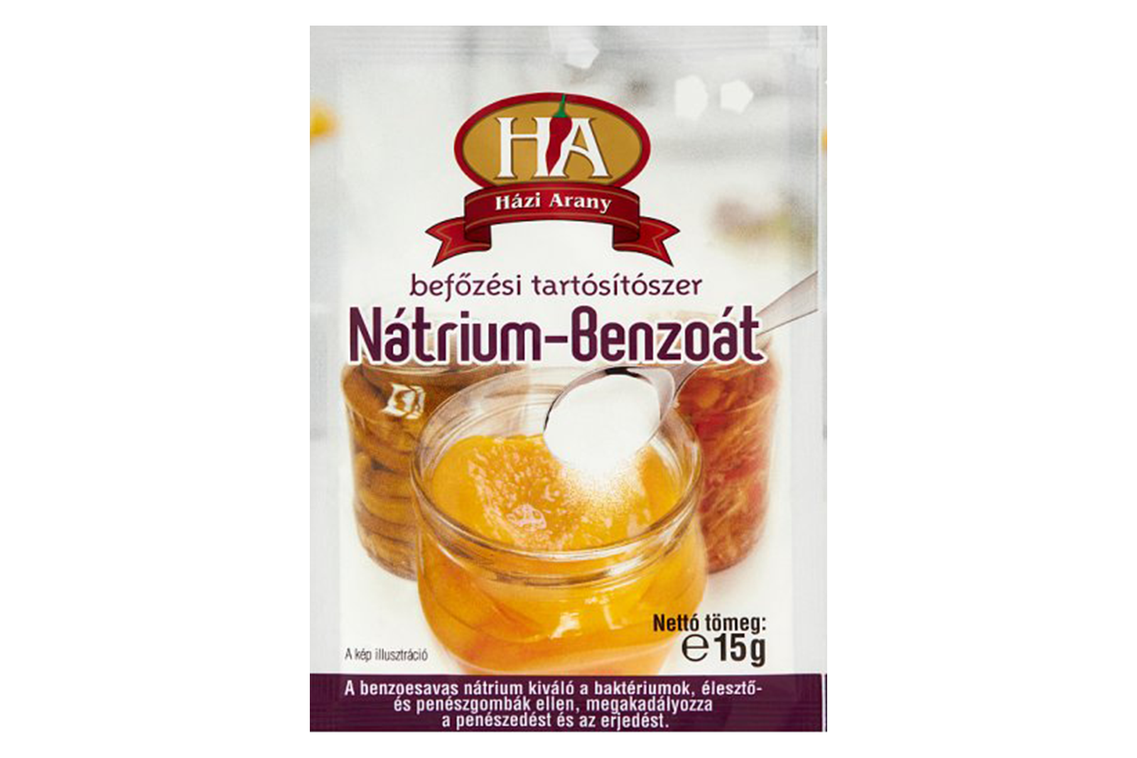 Hazi Arany sodium benzoate 15g – E211 preservative for jams and pickles