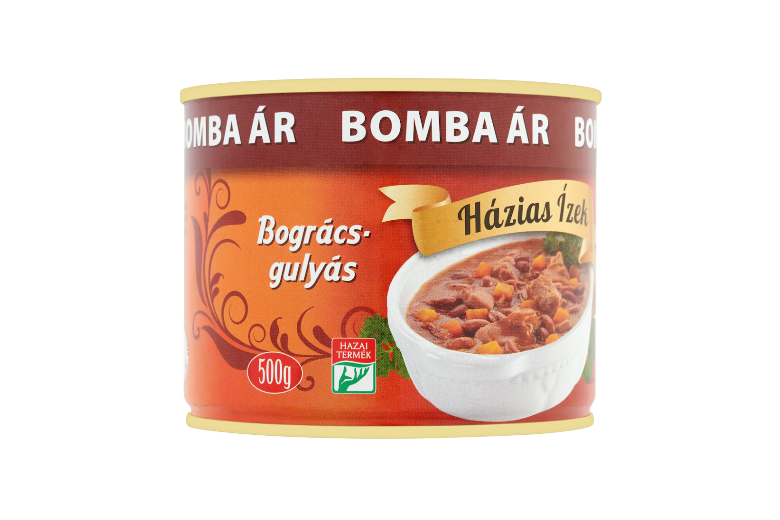 Hazias Izek cauldron goulash 500g – hearty Hungarian beef stew in tin