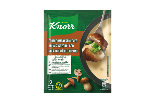 Instant porcini mushroom cream soup