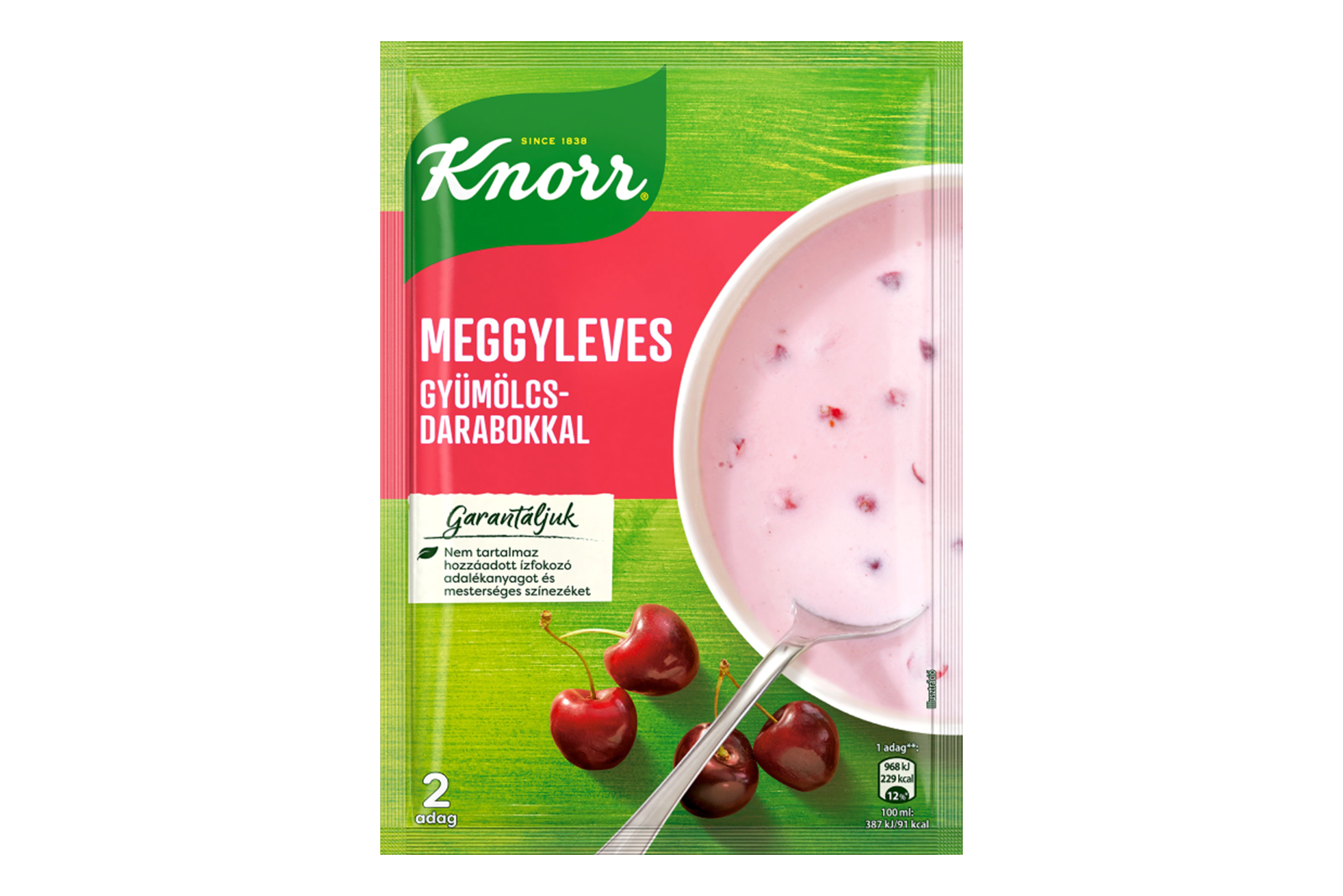 Knorr cherry soup 56g – instant fruit soup with real cherry pieces