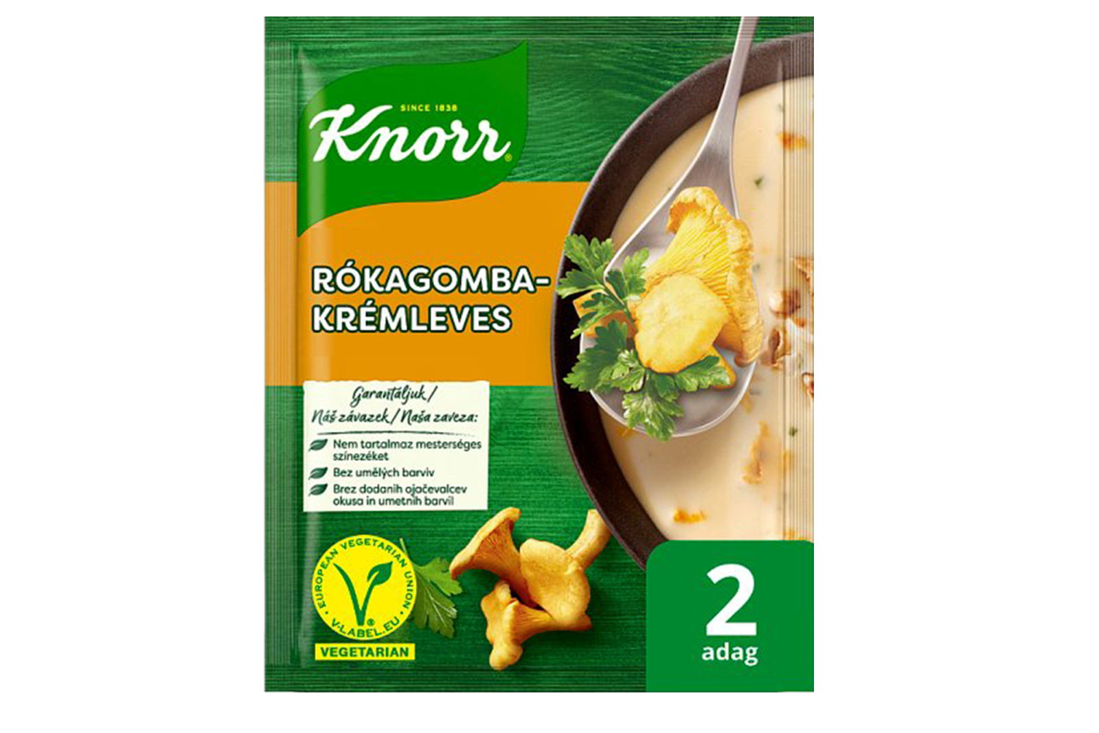 Knorr creamy girolle mushroom soup 56g – gourmet soup with wild mushroom flavour