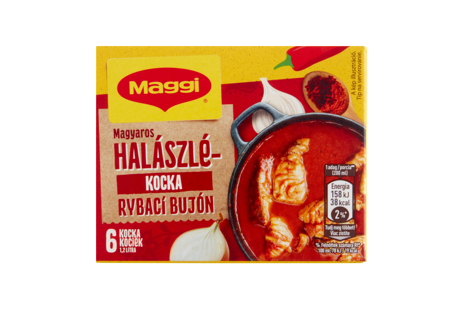 Hungarian fish soup seasoning cube