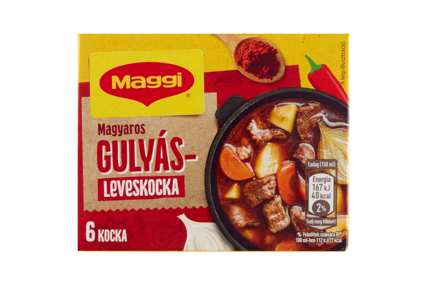 Maggi stew cube 60g – seasoning cube for Hungarian meat stews