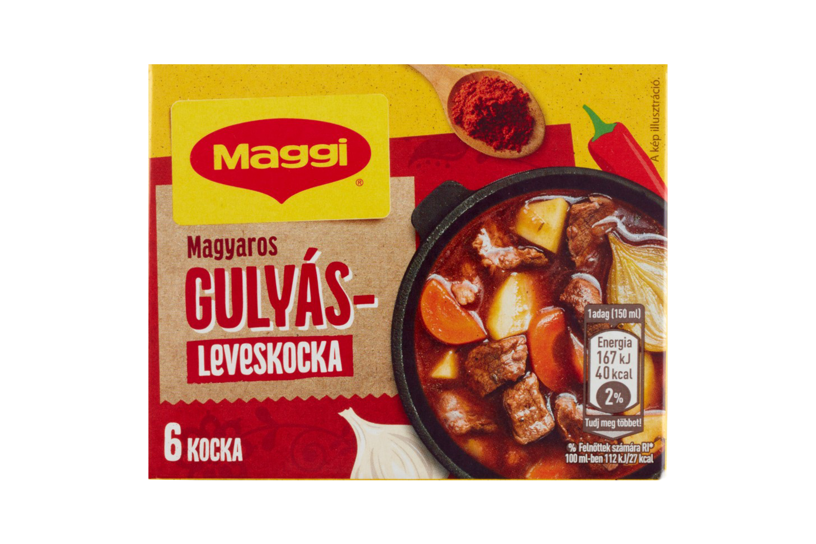 Maggi stew cube 60g – seasoning cube for Hungarian meat stews