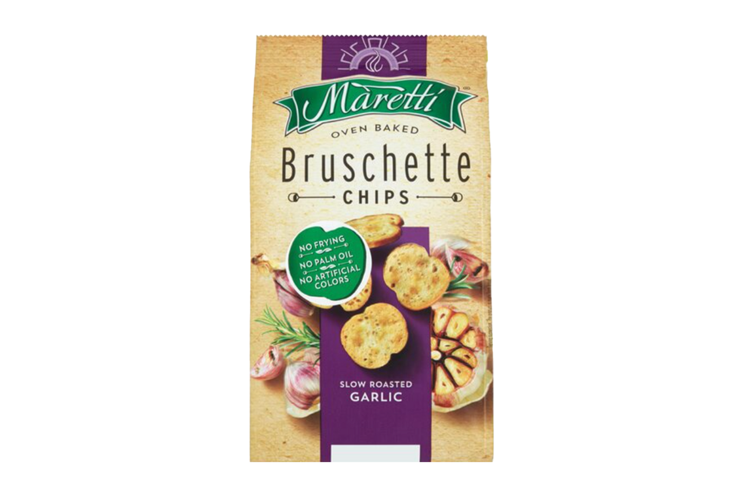 Garlic flavoured bread chips