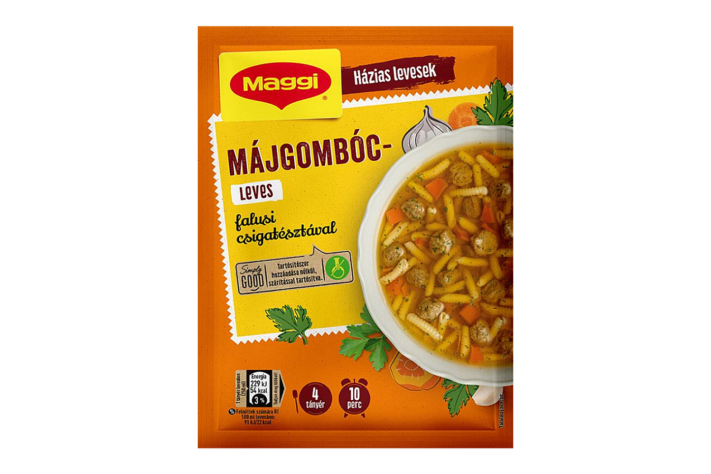 Maggi tomato soup with shell pasta 73g – instant tomato broth with mini pasta